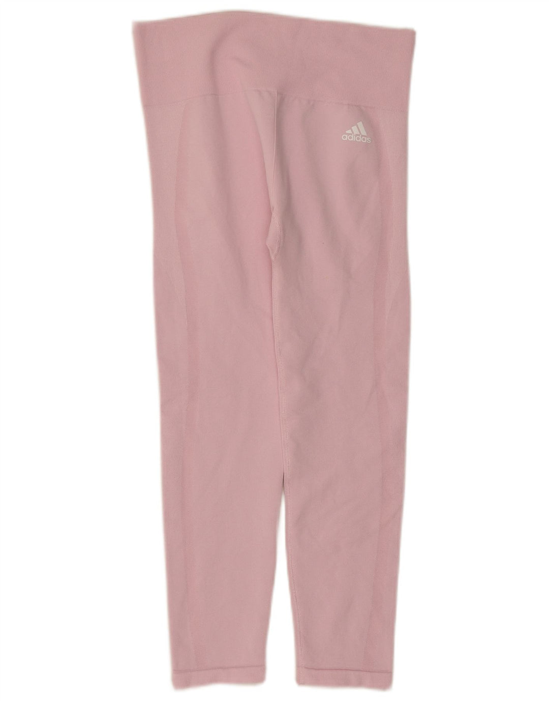 Adidas Legging Capri Femme UK 12 Rose Moyen Polyester
