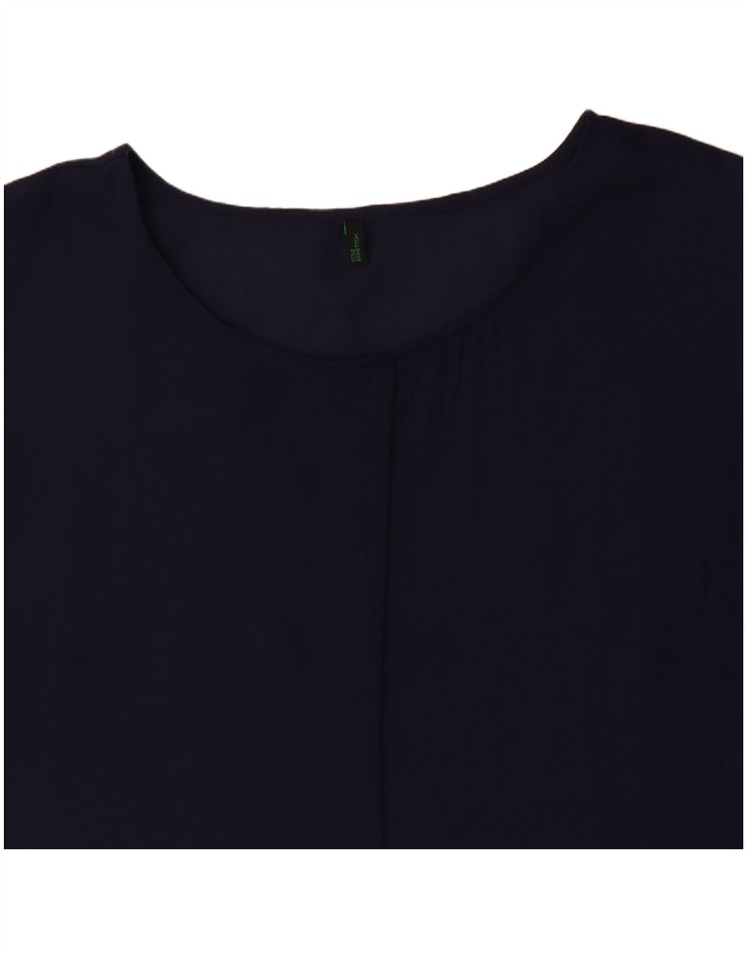 BENETTON Robe Tunique Femme UK 14 Bleu Marine Moyen