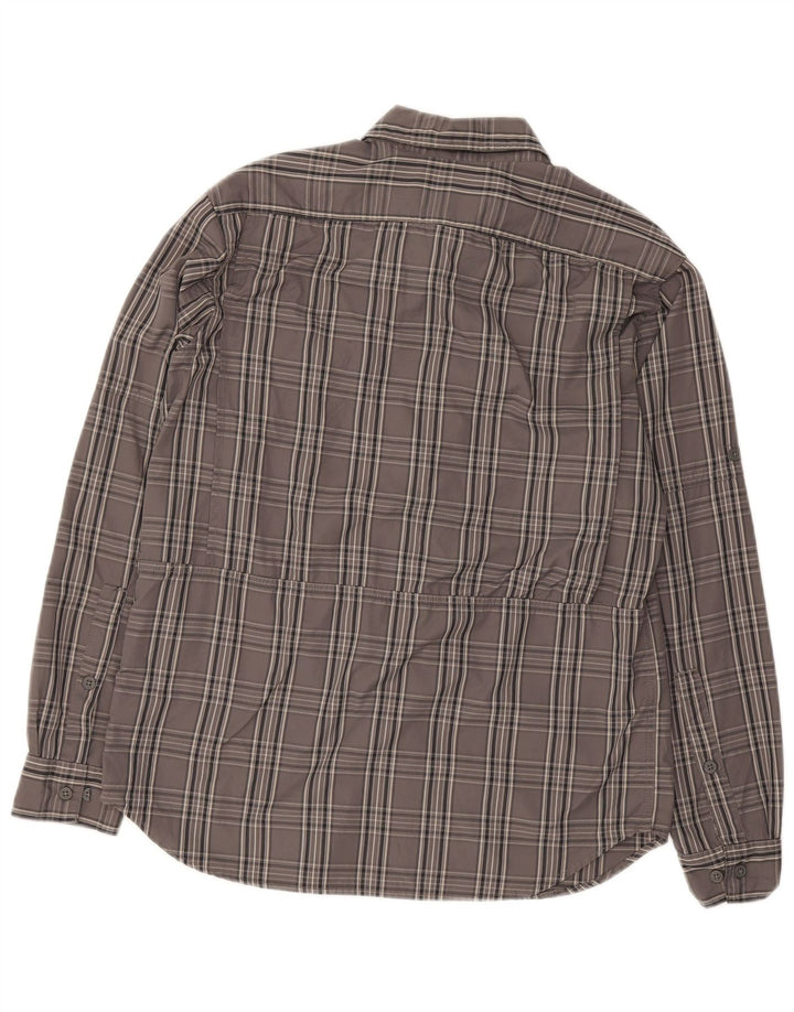 Columbia Chemise Homme Gris Moyen Plaid Nylon