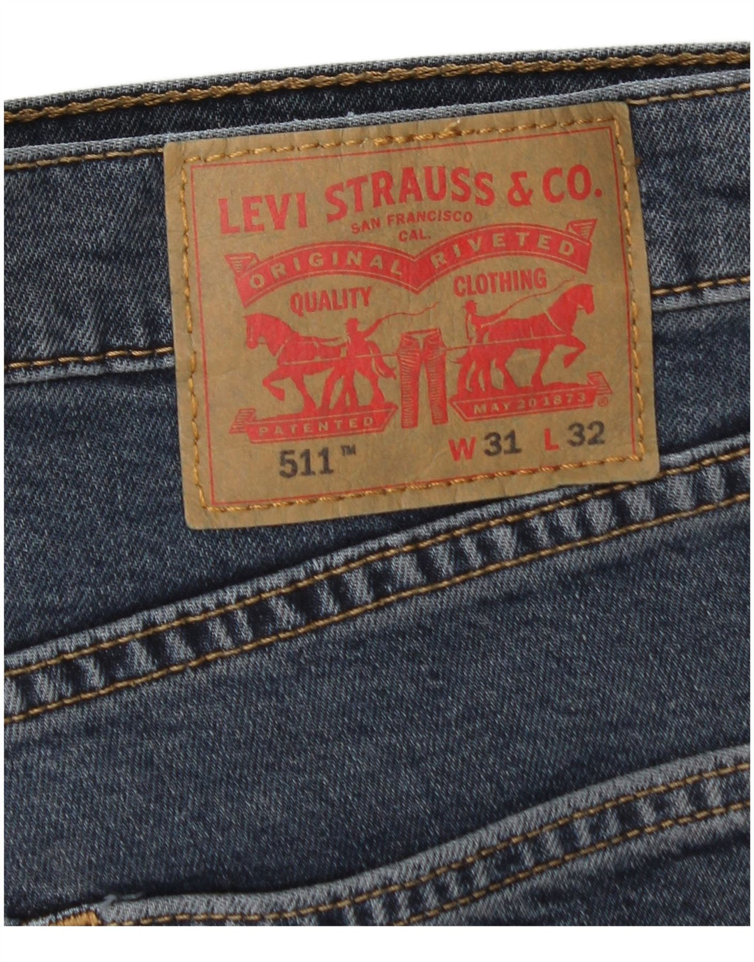 LEVI'S Jean Slim 511 Homme W31 L32 Bleu Coton