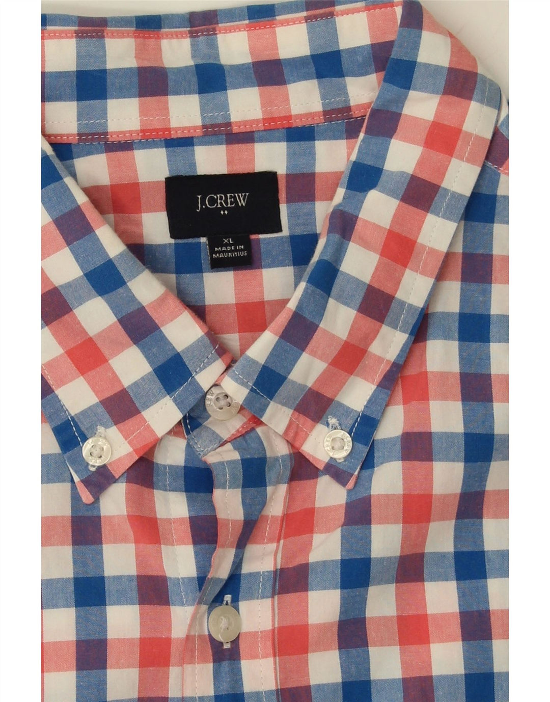 J. CREW Mens Shirt XL Multicoloured Check Cotton Vintage J. Crew and Second-Hand J. Crew from Messina Hembry 