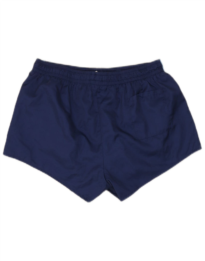Short de bain vintage pour homme en polyester color block bleu marine moyen