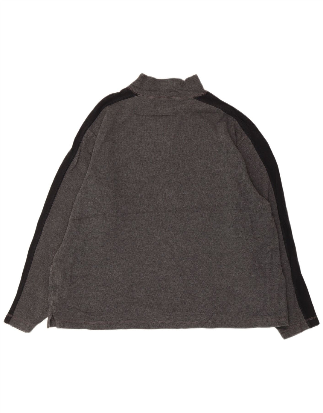 EDDIE BAUER Sweat-shirt à col zippé pour homme en coton color block grand gris