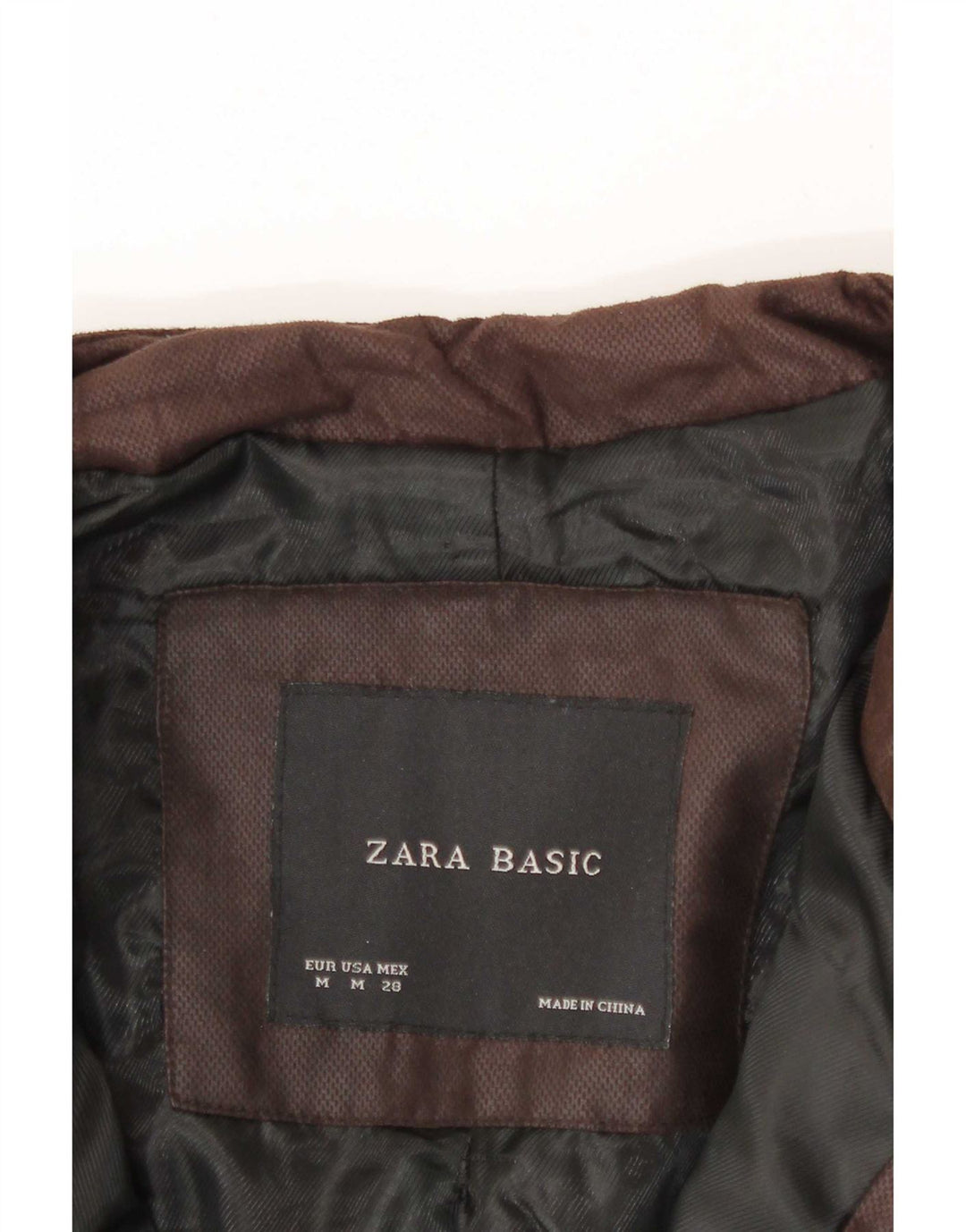 Zara Womens Crop Bomber Jacket UK 12 Laine à chevrons noire moyenne
