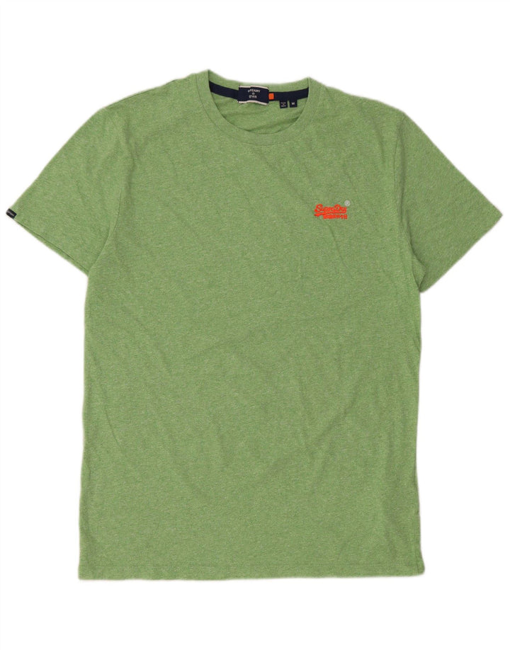 Superdry T-Shirt Homme Vert Moyen Coton