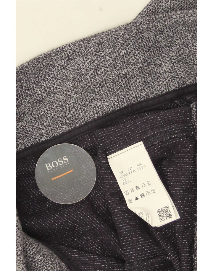 Hugo Boss Veste de survêtement pour homme 3XL Bleu marine Coton