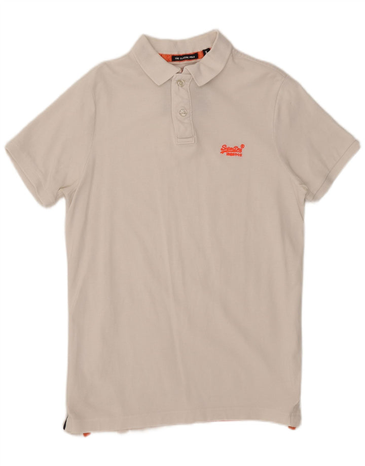 Superdry Polo Homme Grand Blanc Coton