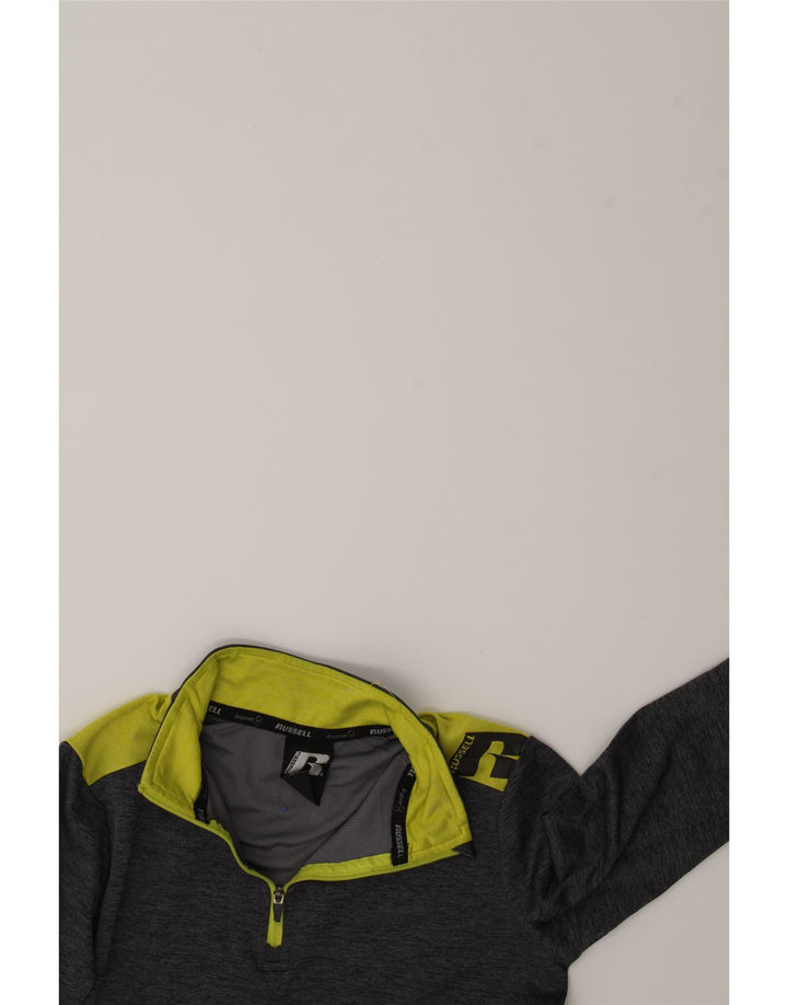 RUSSELL ATHLETIC Boys Buster Pullover Tracksuit Top 10-11 Years Large Grey Vintage Russell Athletic and Second-Hand Russell Athletic from Messina Hembry 