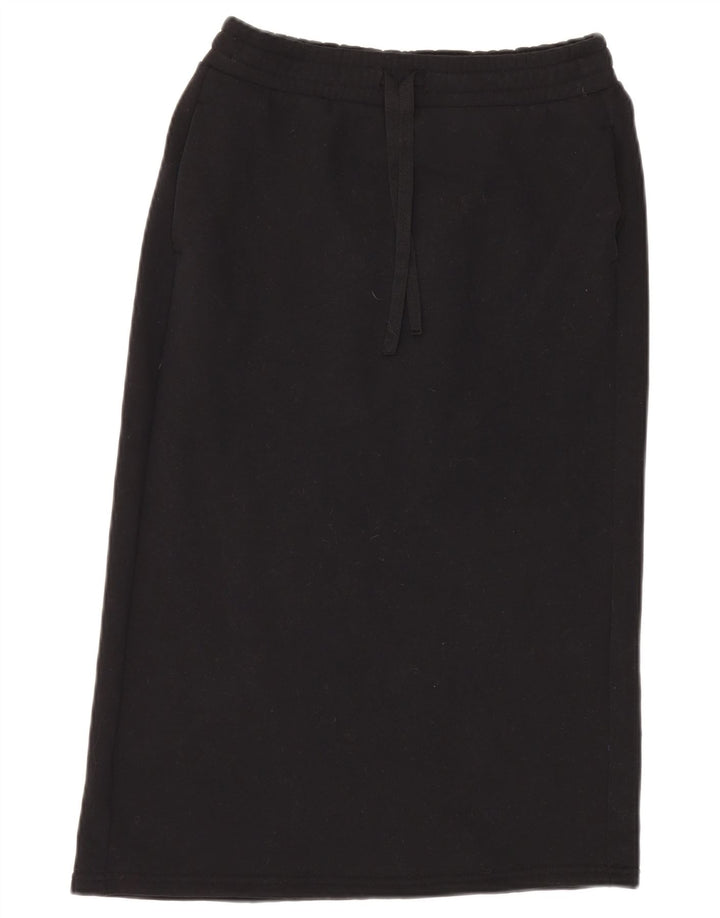 Benetton Jupe Droite Small W28 Coton Noir Femme