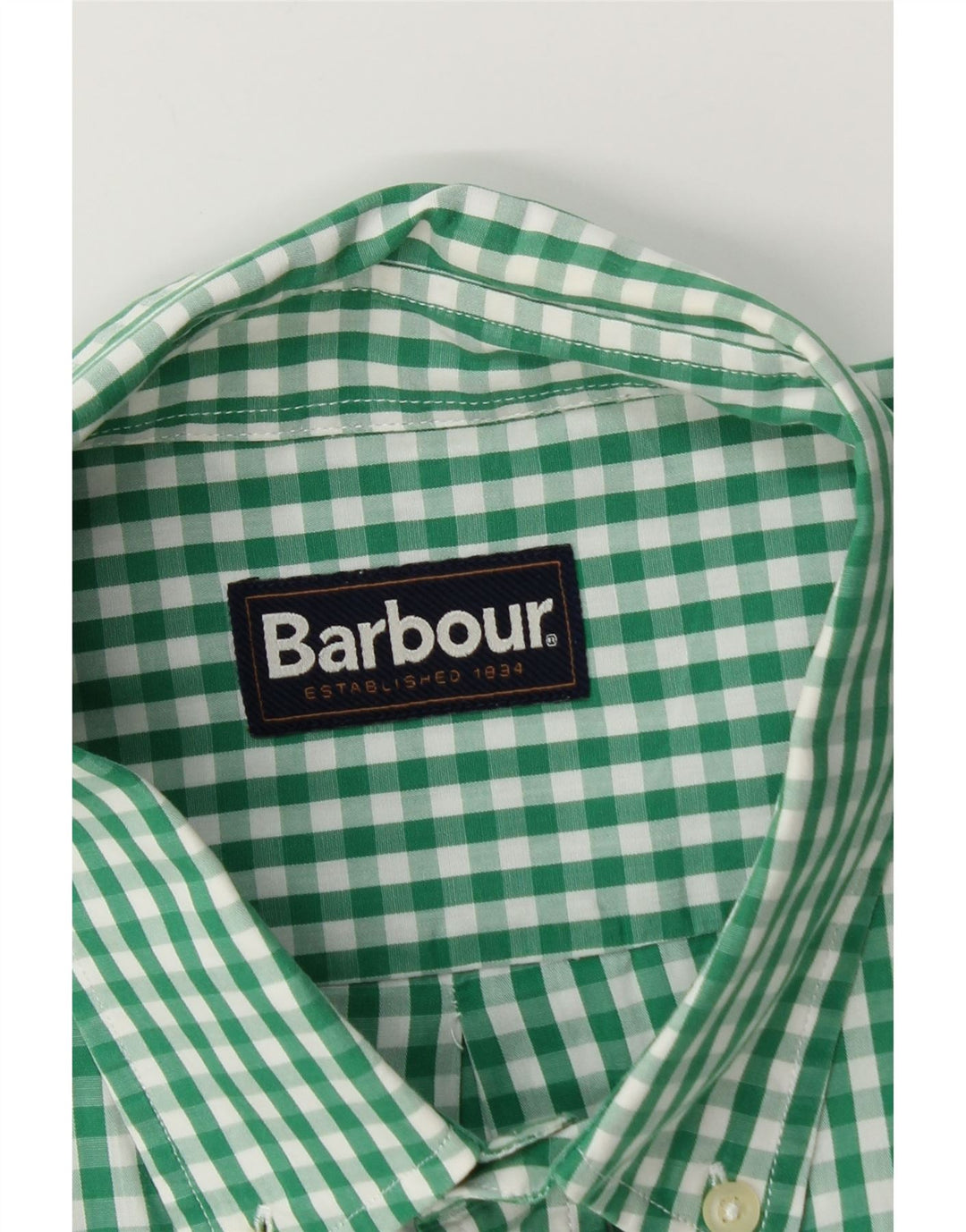 Barbour Chemise Homme Grand Vichy Vert