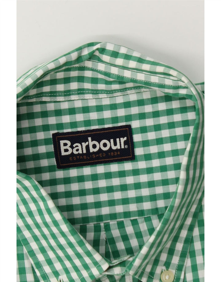 Barbour Chemise Homme Grand Vichy Vert