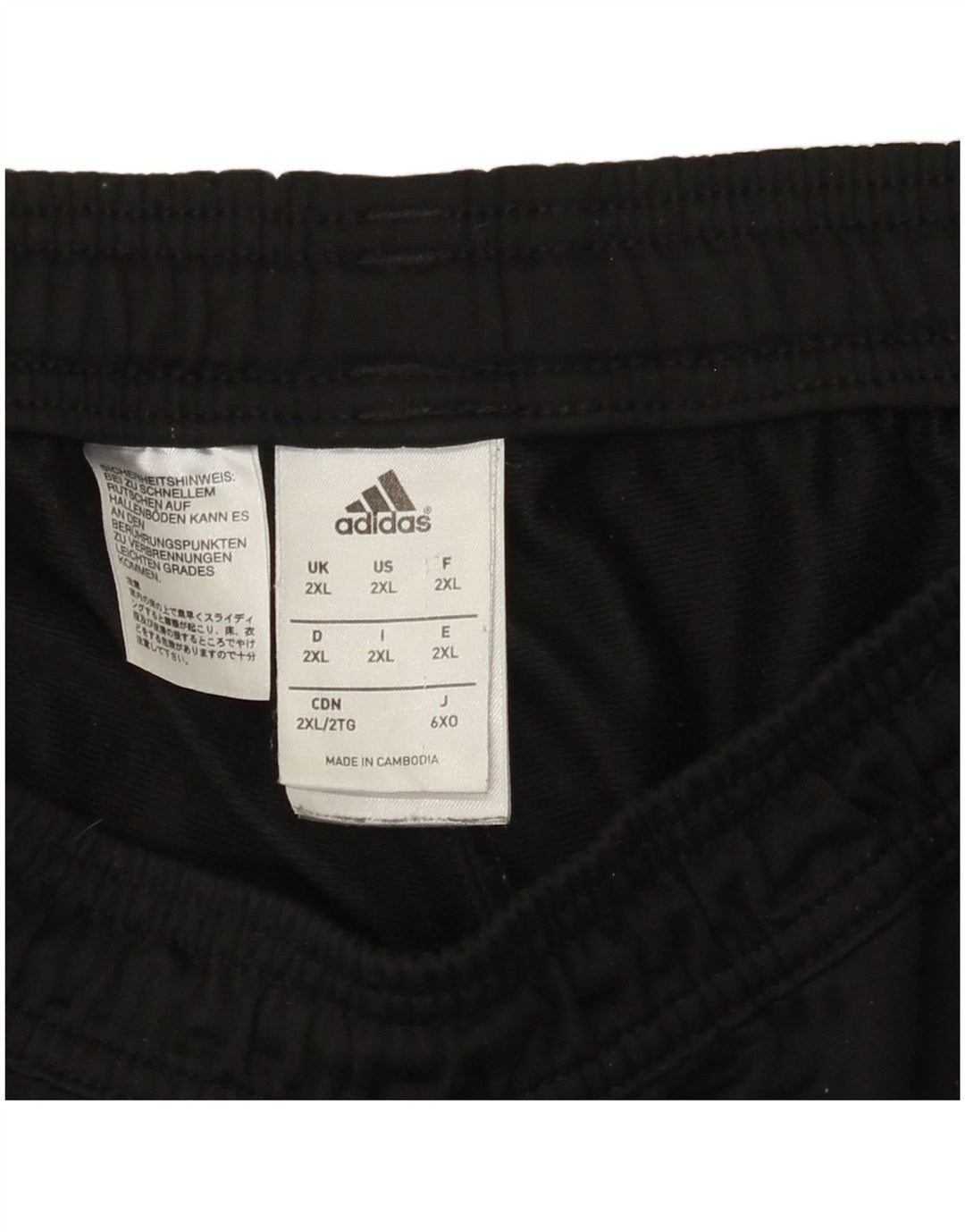 Adidas Pantalon de survêtement pour homme 2XL Noir Polyester