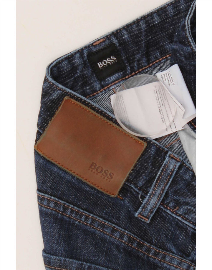 Hugo Boss Femme Jean Slim W33 L32 Bleu Coton