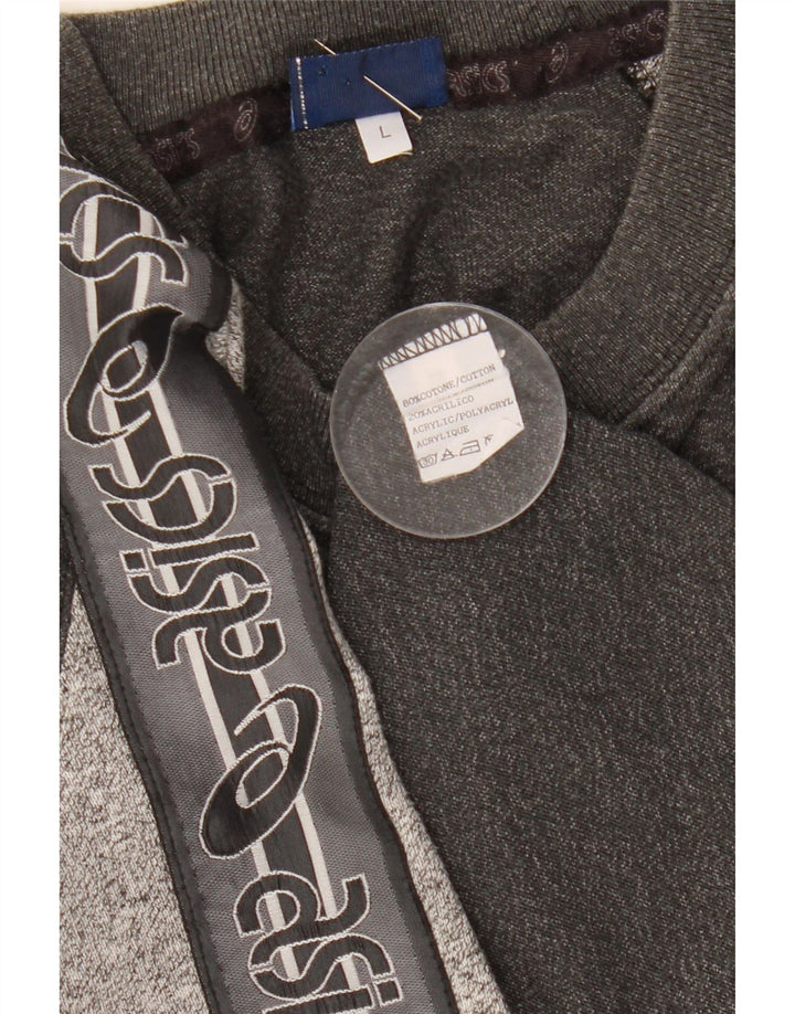 Asics T-Shirt Graphique Homme Grand Gris Moucheté Coton