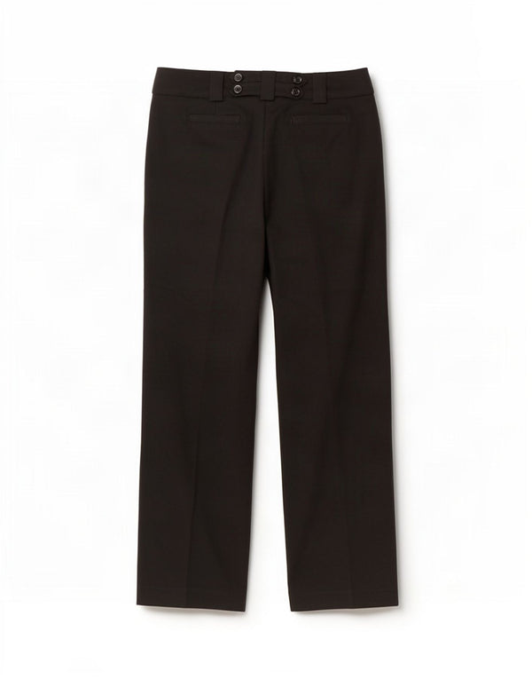 Marks & Spencer Pantalon décontracté bootcut pour femme UK 12 Medium W30 L30 Noir