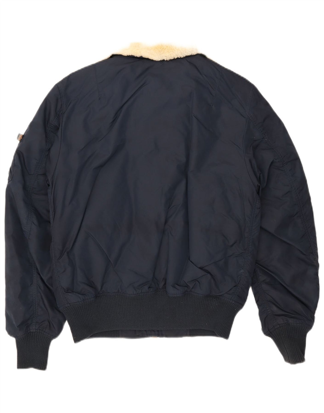 Alpha Industries Veste Bomber Homme UK 36 Petit Nylon Bleu Marine
