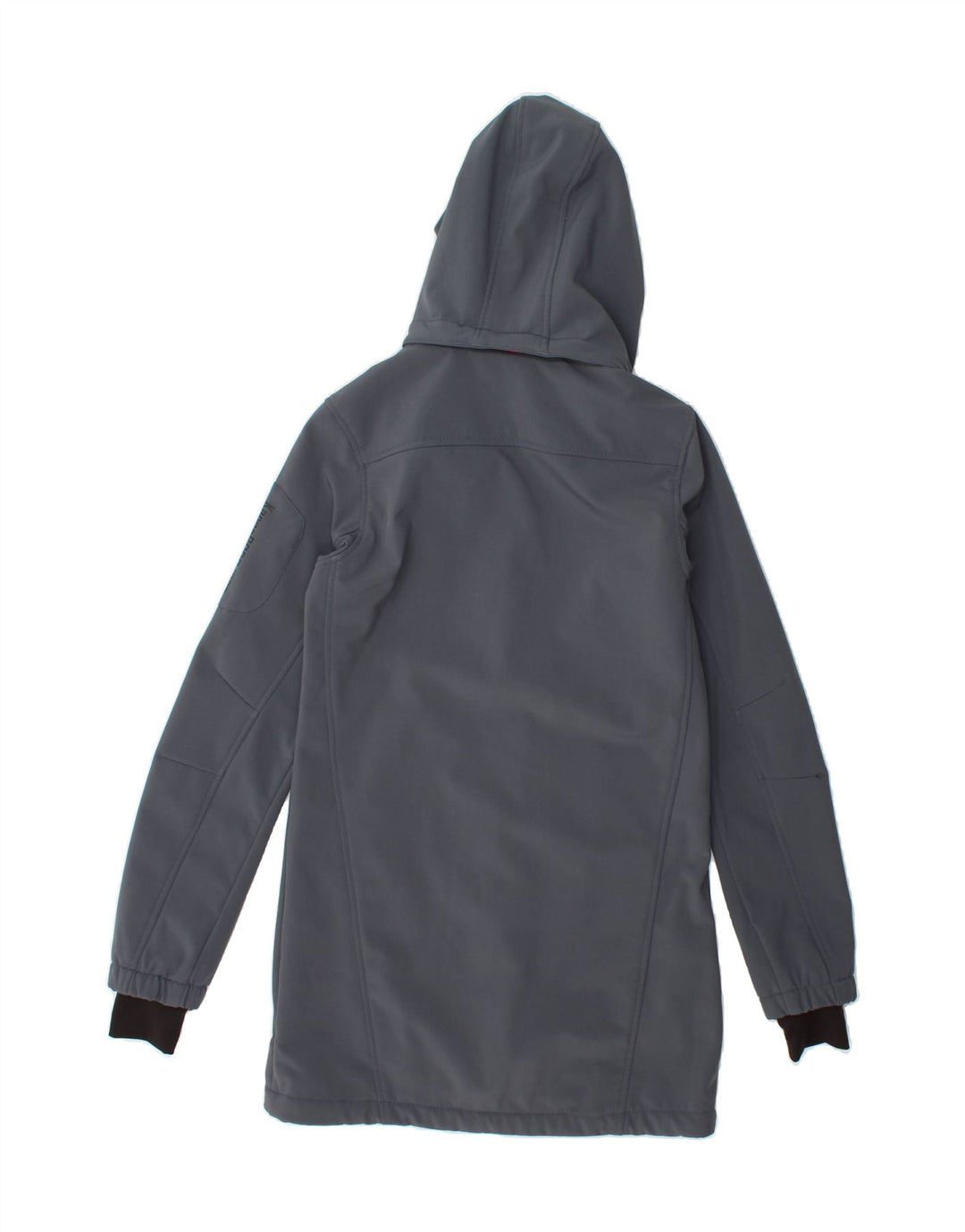 KANGAROOS Womens Hooded Windbreaker Coat UK 6 XS  Grey Polyester Vintage Kangaroos and Second-Hand Kangaroos from Messina Hembry 