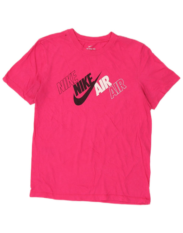 Nike T-shirt graphique pour homme en coton rose petit