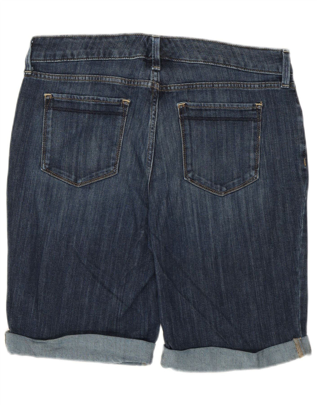 EDDIE BAUER Short en jean légèrement courbé pour femme US 10 Large W32 Bleu