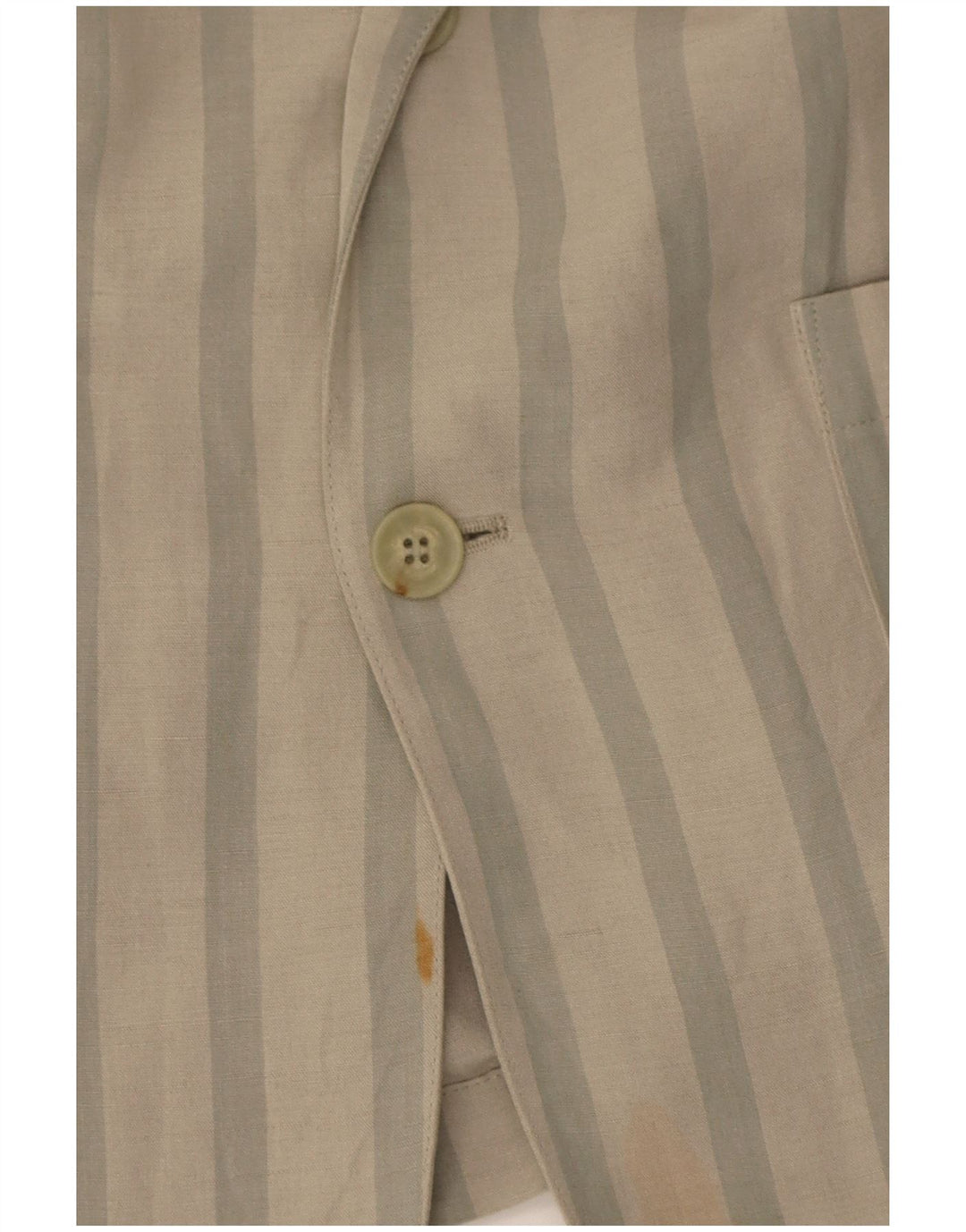 Byblos Veste Blazer 2 Boutons Homme IT 48 Viscose Rayée Gris Moyen