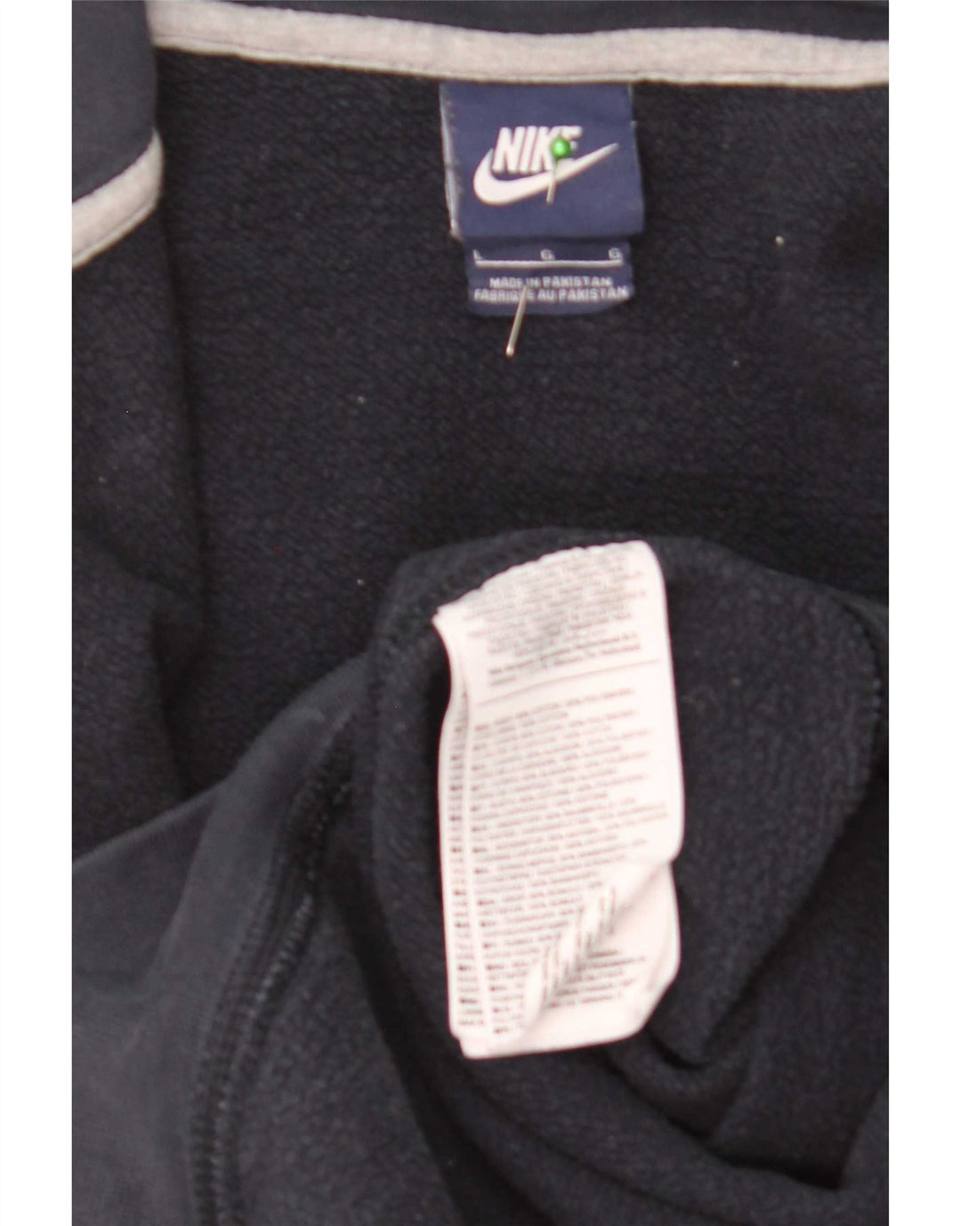 Nike Pull à capuche zippé pour homme Grand coton bleu