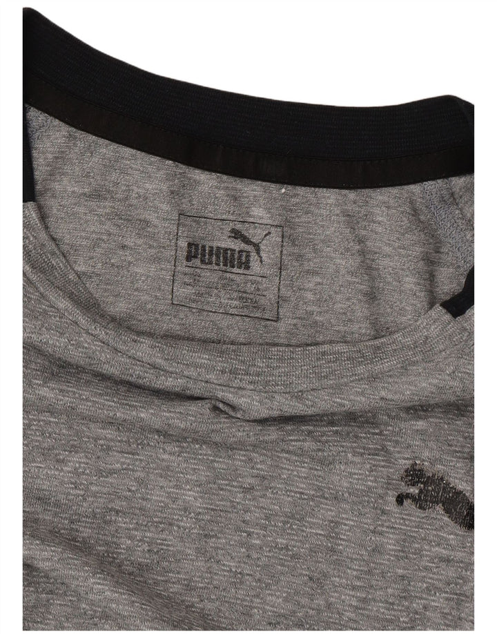 Puma Tee-Shirt Homme Gris Moyen Moucheté