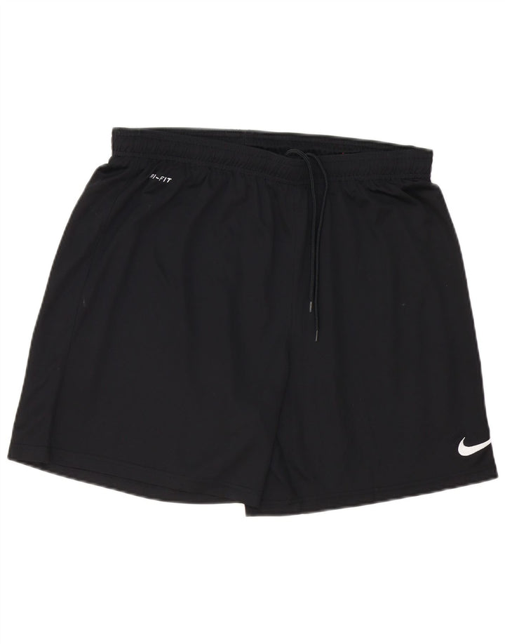 Short de sport Nike Dri Fit pour hommes, grand, noir, polyester