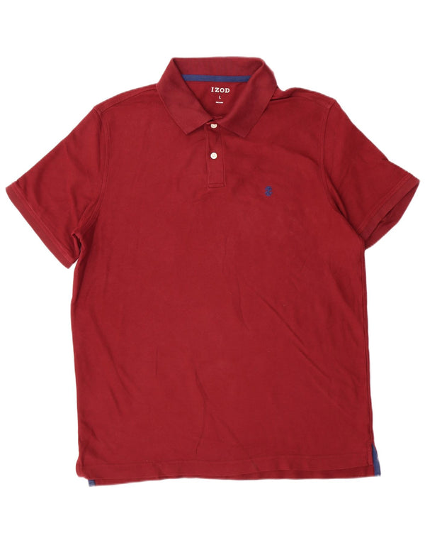 IZOD Polo Homme Grand Coton Bordeaux