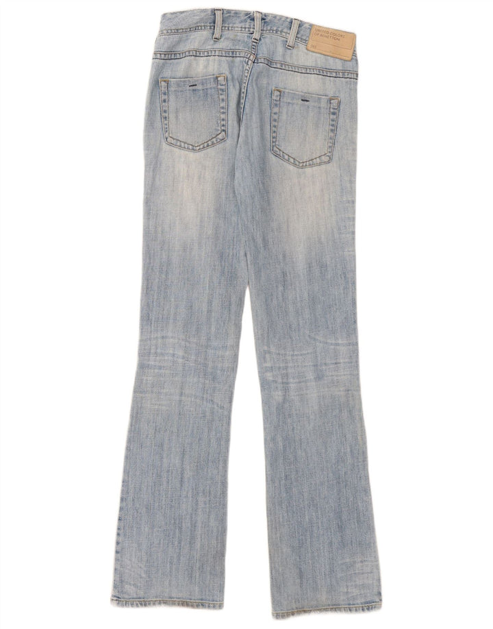 Benetton Jean Bootcut Femme W30 L33 Bleu