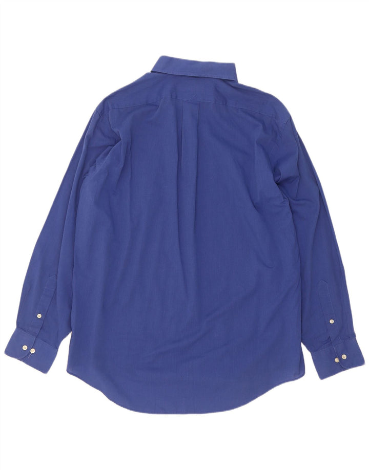 Chaps Chemise Homme Taille 16 1/2 Grand Coton Bleu