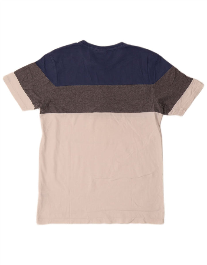 Ellesse T-Shirt Graphique Haut Moyen Multicolore Colourblock Coton Homme