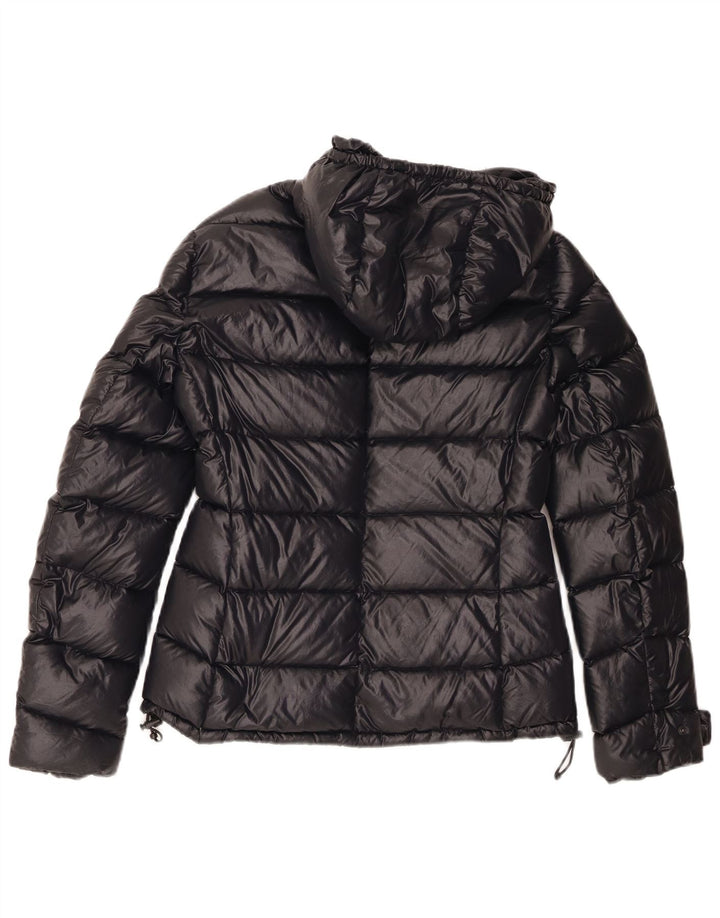 Aspesi Veste matelassée à capuche pour femme UK 44 Medium Noir Polyamide
