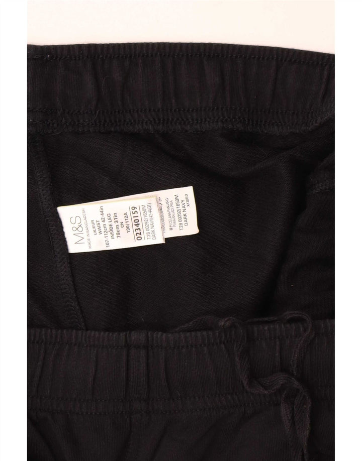 Marks & Spencer Pantalon de survêtement pour homme 2XL Noir Coton