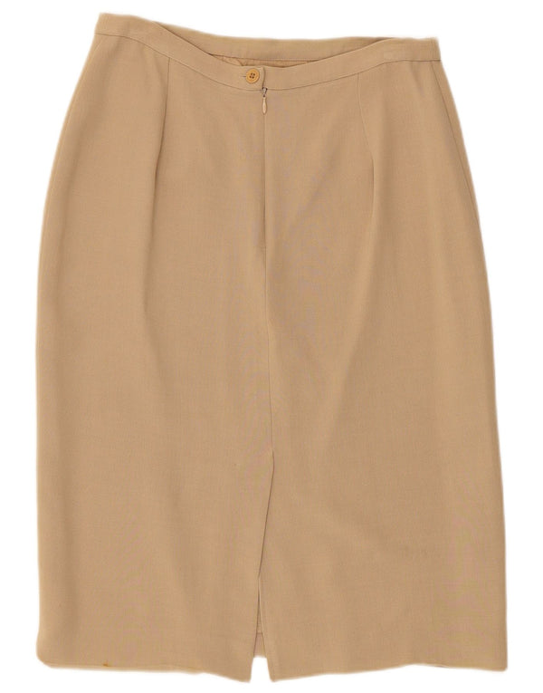 Max & Co. Jupe crayon femme UK 12 Medium W28 Acétate beige