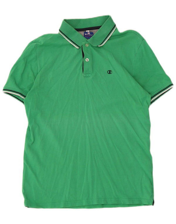 Champion Polo Homme Petit Vert Coton