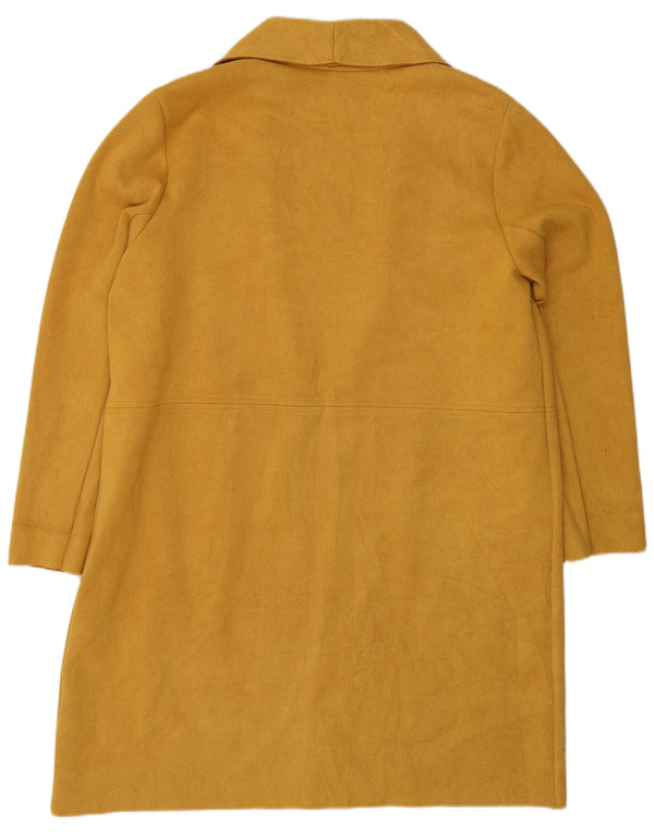 Zara Manteau ouvert surdimensionné pour femme UK 14 Polyester jaune moyen