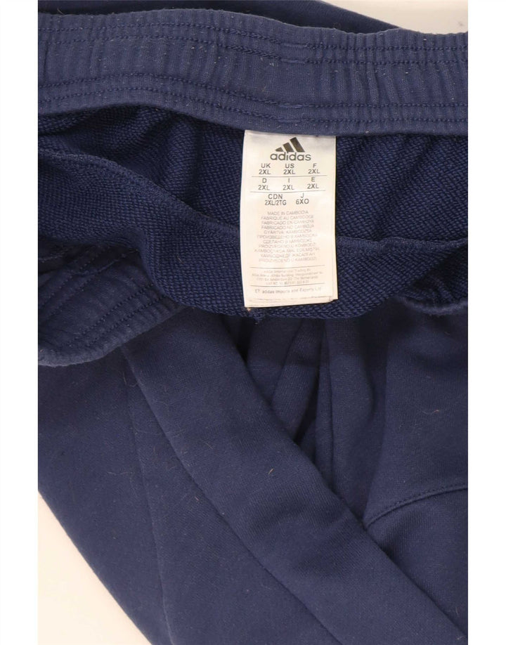 Adidas Pantalon de survêtement pour homme Joggers 2XL Bleu marine Polyester