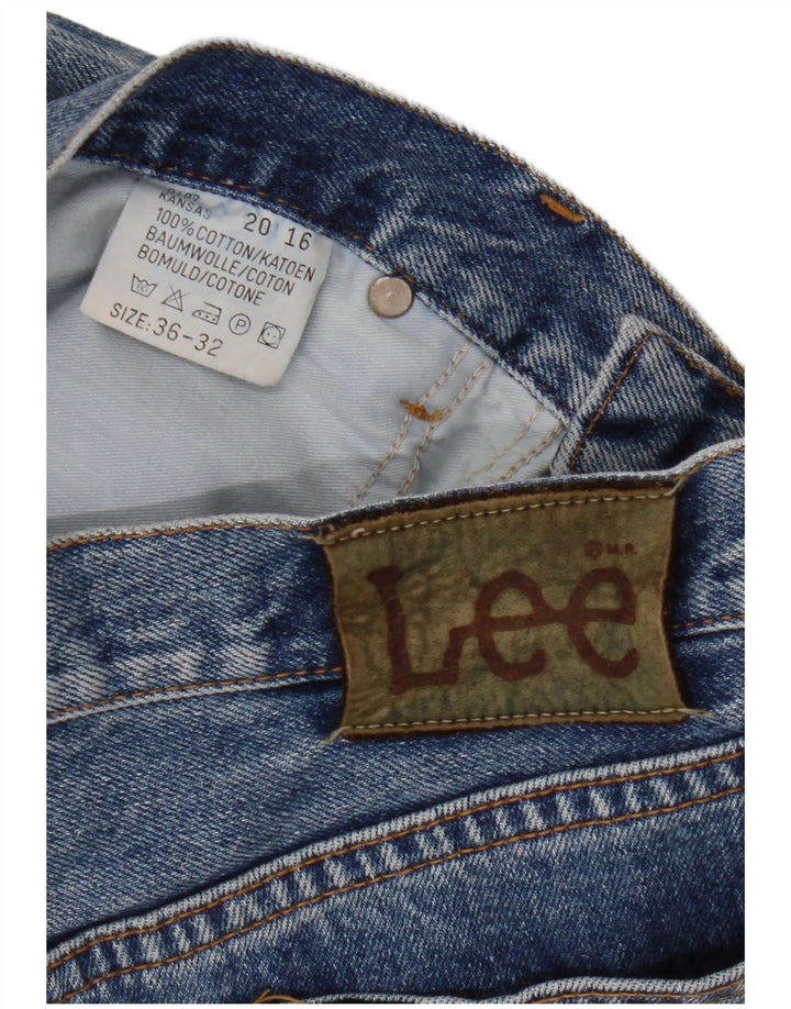 LEE Jean Droit Kansas Homme W36 L32 Bleu Coton