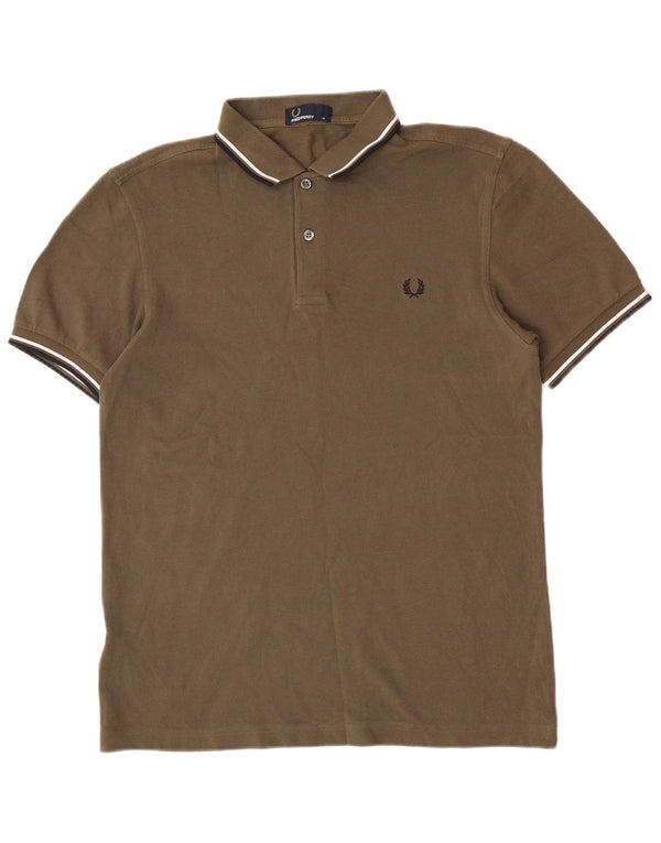 Fred Perry Polo Homme Kaki Moyen Coton