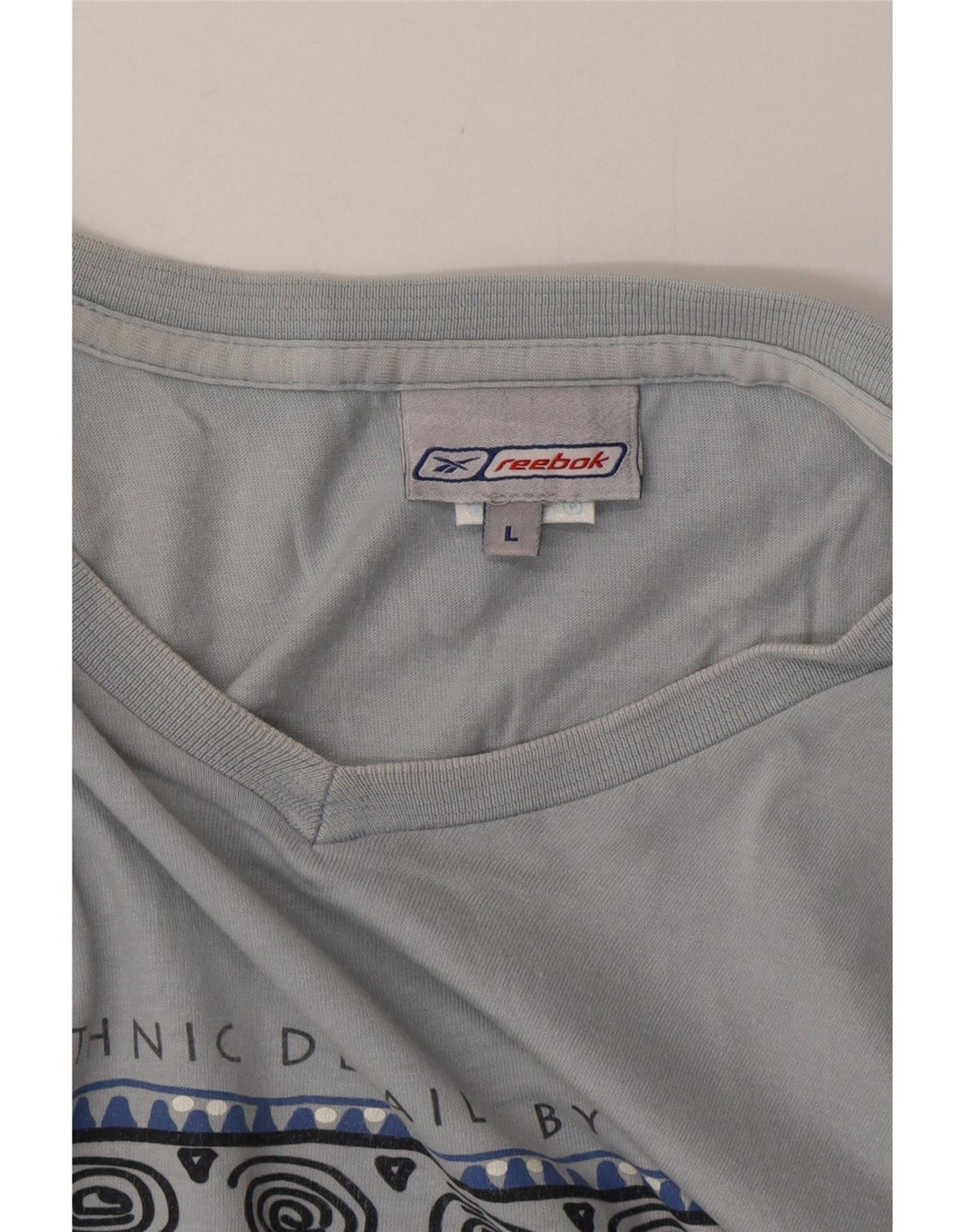 REEBOK T-Shirt Graphique Homme Grand Bleu Coton