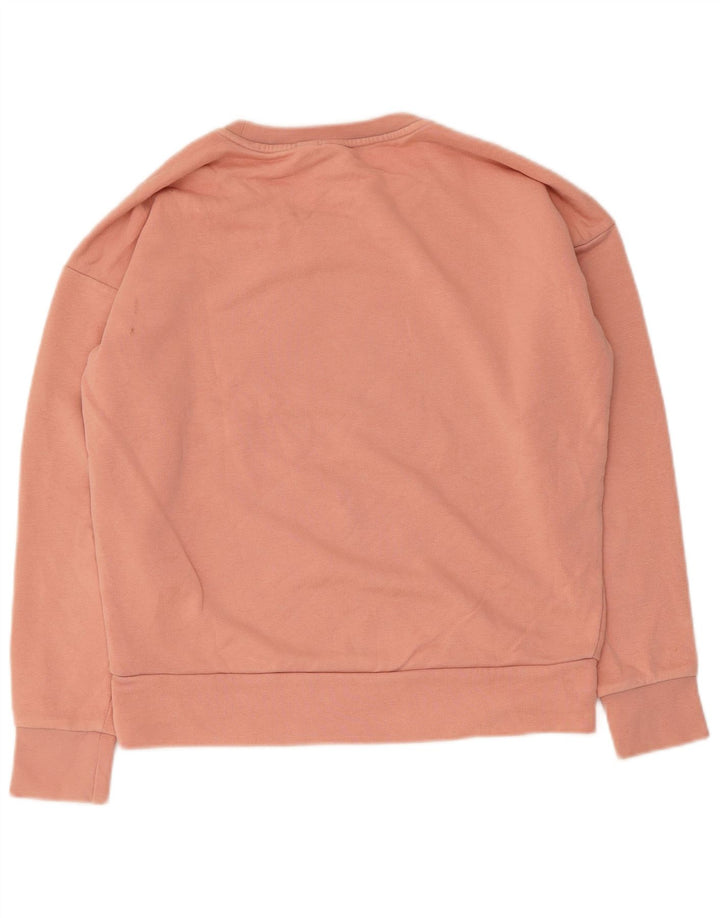 ADIDAS Sweat-shirt graphique pour femme UK 14 Rose moyen