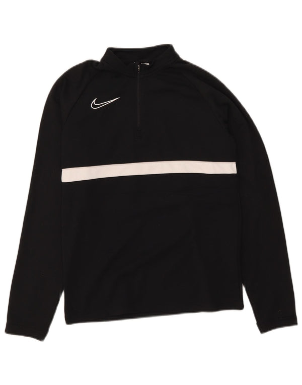 Haut de survêtement Nike Dri Fit pour garçon 10-11 ans, noir moyen