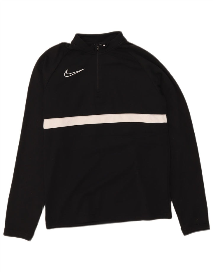 Haut de survêtement Nike Dri Fit pour garçon 10-11 ans, noir moyen