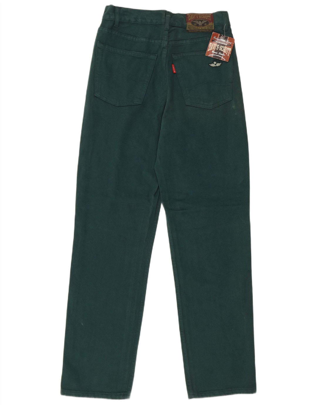 vintage Femme Taille Haute Jeans IT 44 Moyen W28 L31 Vert