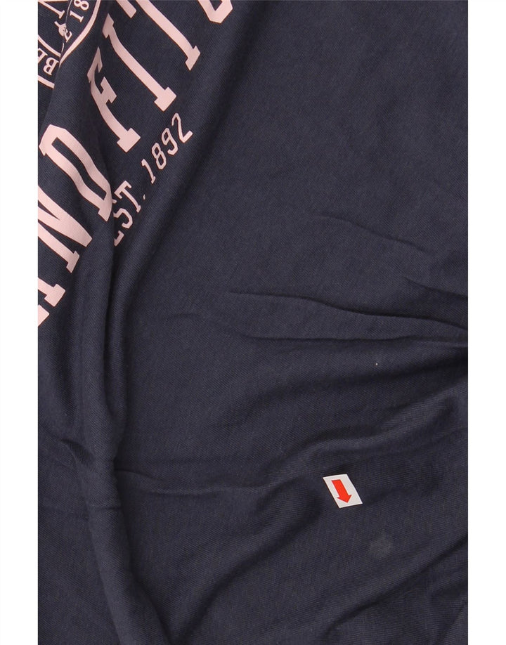 ABERCROMBIE & FITCH T-shirt graphique pour fille 13-14 ans Bleu marine Coton