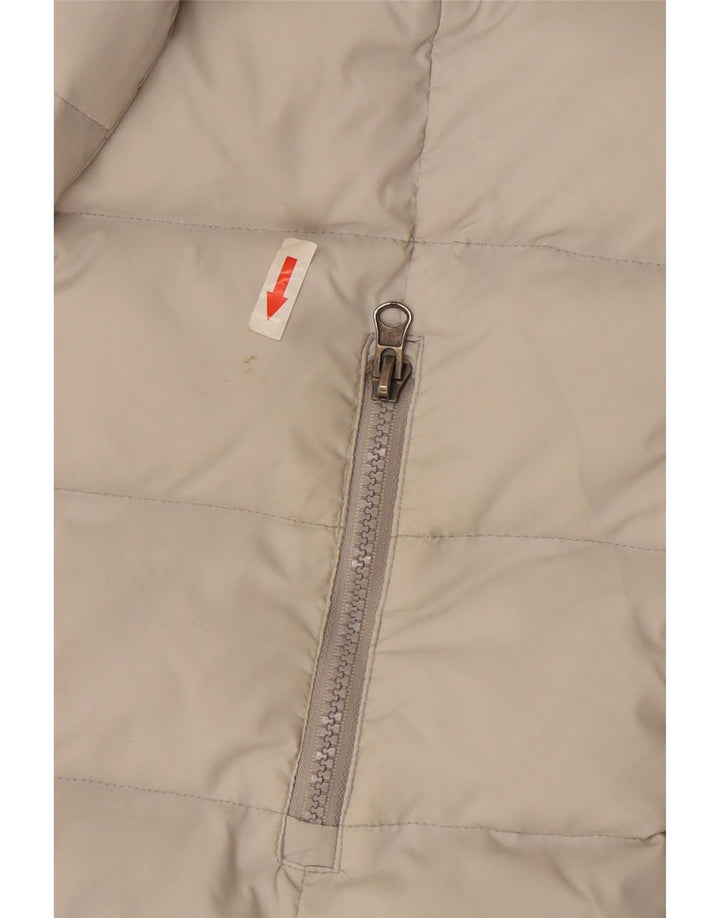 Best Company Veste matelassée à capuche pour femme UK 14 Medium White Nylon