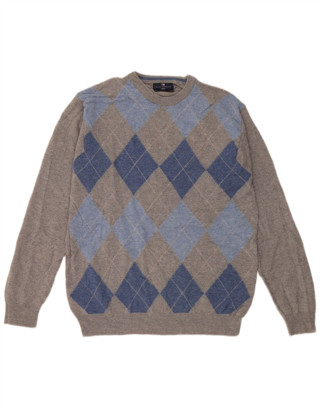 Marks & Spencer Pull col rond pour homme UK 38/40 Gris moyen