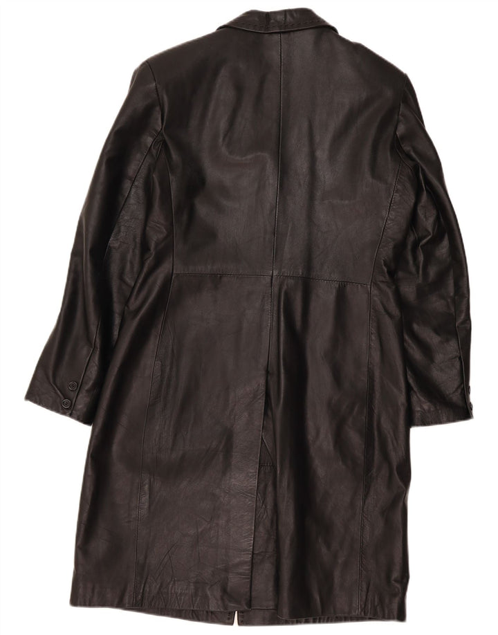 Manteau en cuir femme vintage IT 48 XL Cuir noir
