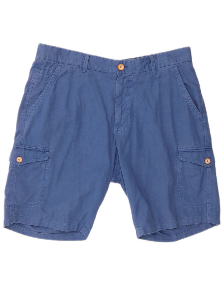 Massimo Dutti Short cargo pour homme EU 42 Large W32 Bleu
