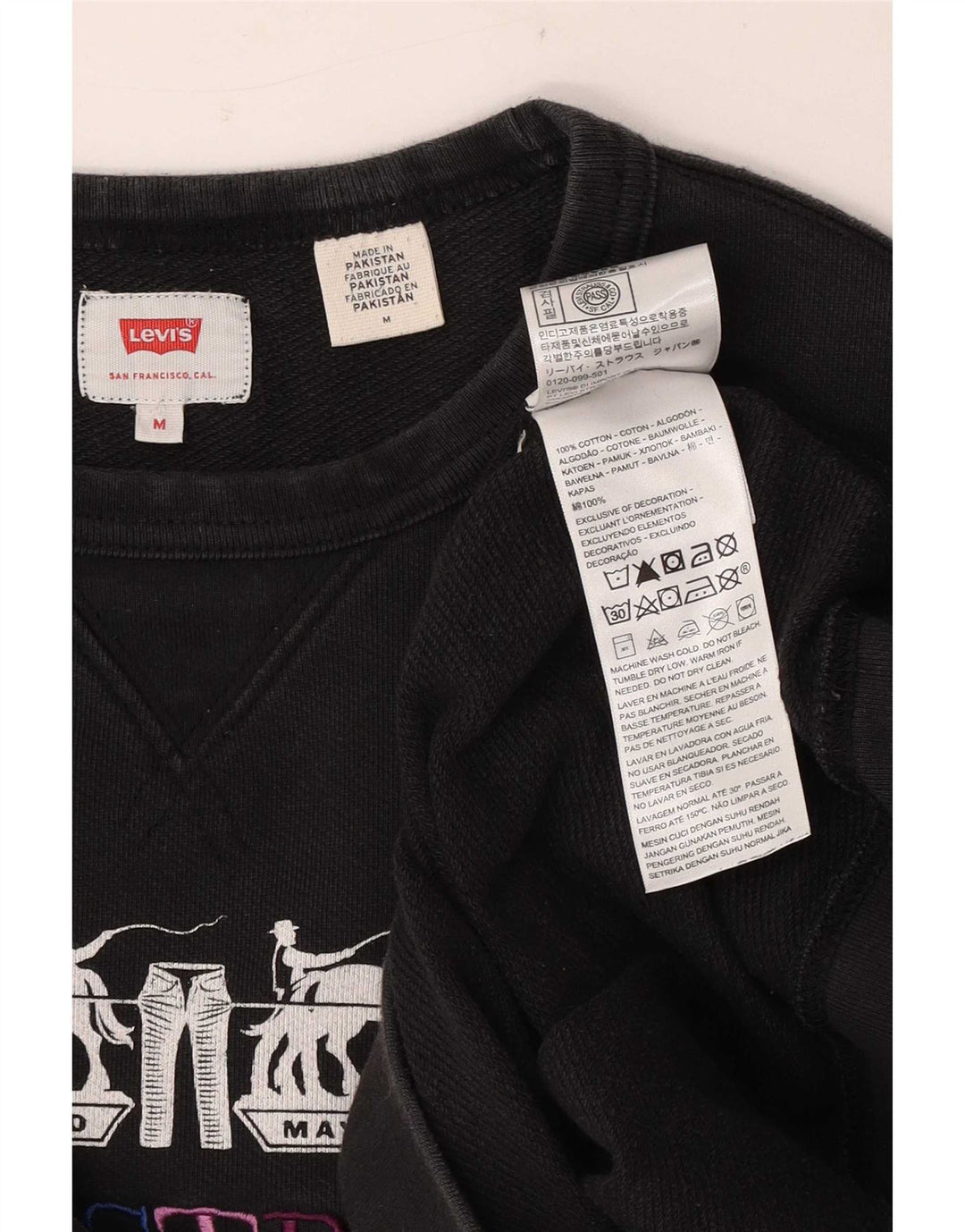 Levi's Sweatshirt Graphic Sweatshirt Homme Noir Moyen Coton